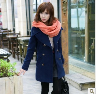 Thick woolen coat Korean winter thicken it